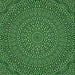 Round Patterned Dark Forest Green Rug, pat1889grn