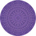 Square Patterned Purple Rug, pat1889pur