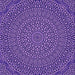 Round Patterned Purple Rug, pat1889pur