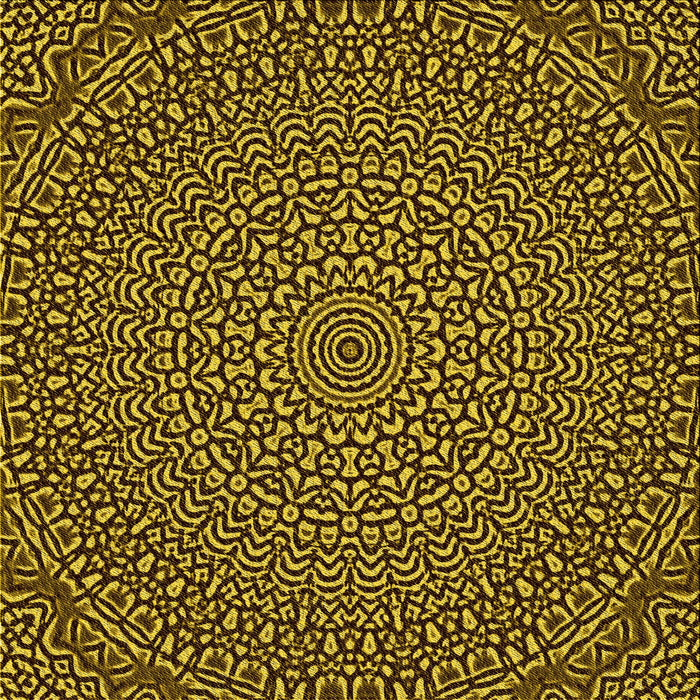 Round Patterned Red Rug, pat1889yw