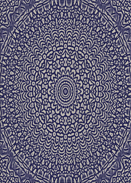 Patterned Dark Gray Novelty Rug, pat1889