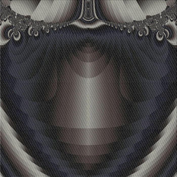 Square Patterned Silver Gray Novelty Rug, pat188