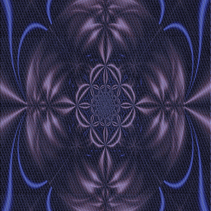 Patterned Deep Periwinkle Purple Rug, pat189blu