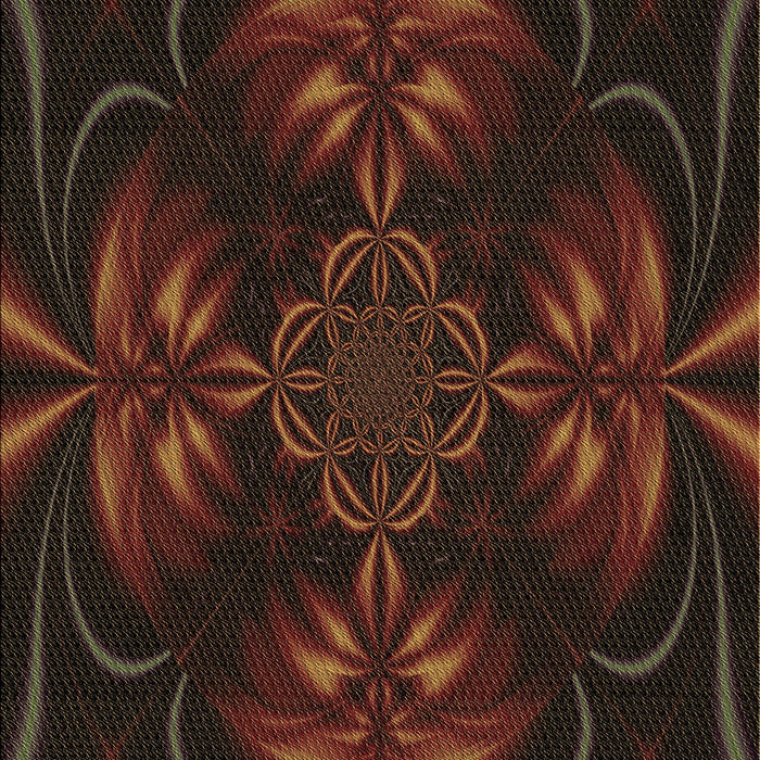 Patterned Black Brown Rug, pat189brn