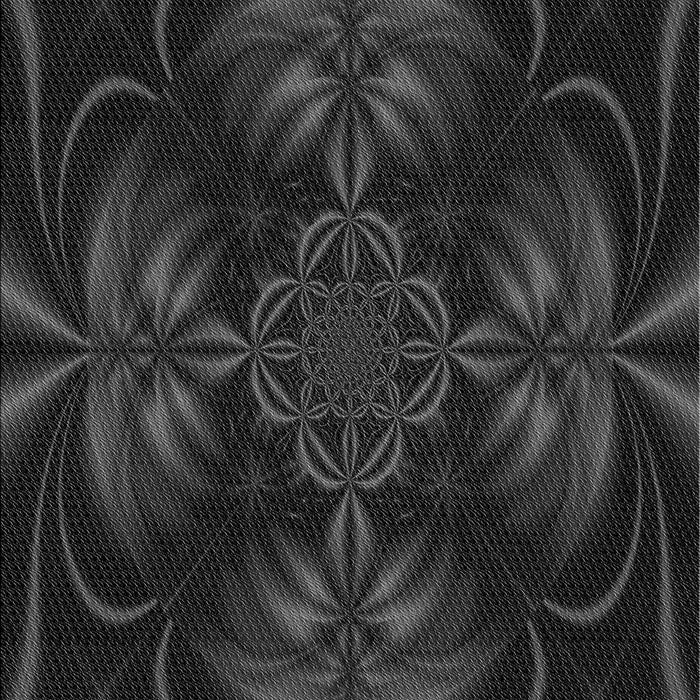 Patterned Midnight Gray Rug, pat189gry