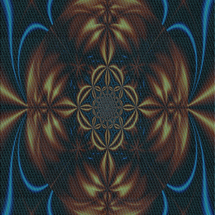 Patterned Midnight Gray Rug, pat189lblu