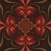 Round Machine Washable Transitional Red Brown Rug, wshpat189org