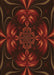 Patterned Red Brown Rug, pat189org