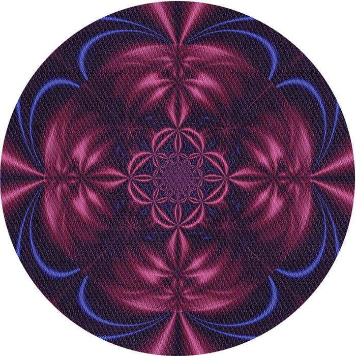 Square Patterned Purple Rug, pat189pur