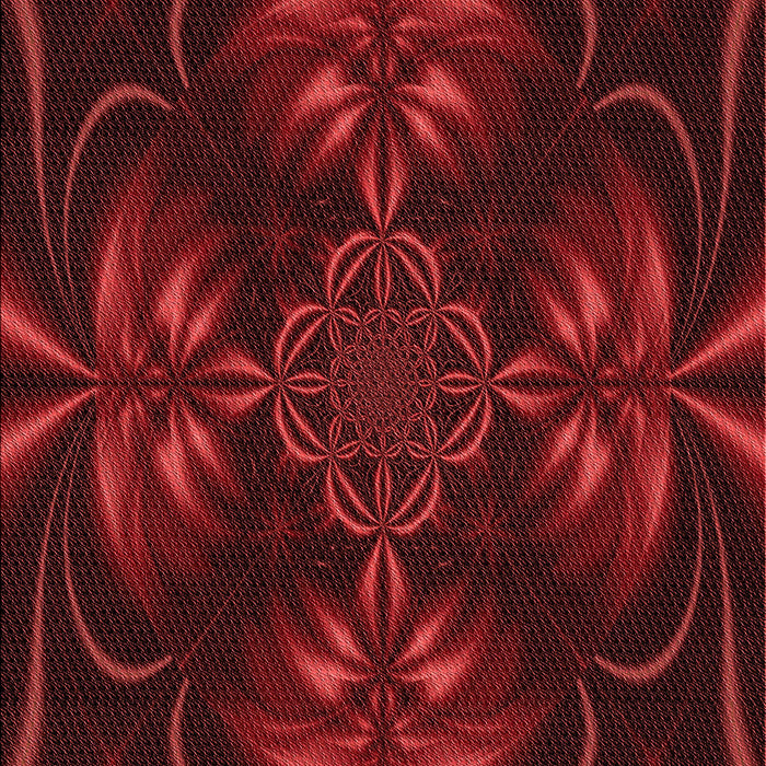 Patterned Saffron Red Rug, pat189rd