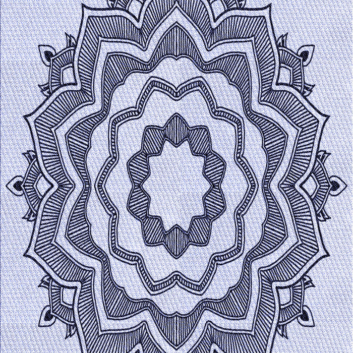 Patterned Lavender Blue Rug, pat1890blu