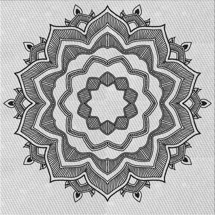 Round Machine Washable Transitional Smokey Gray Rug, wshpat1890gry