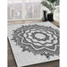 Patterned Smokey Gray Rug in Family Room, pat1890gry