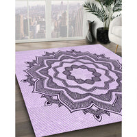 Patterned Orchid Purple Rug, pat1890pur