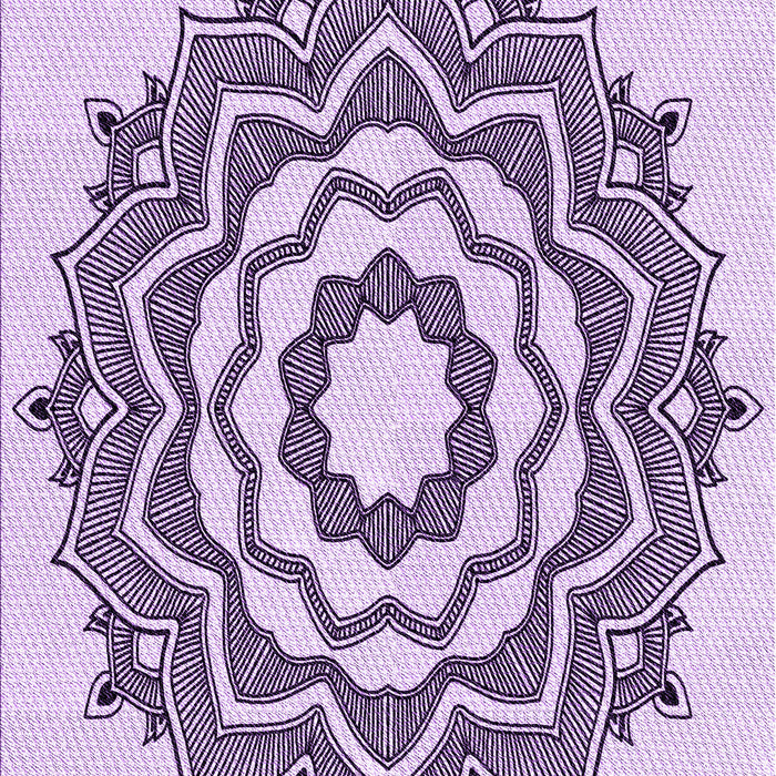 Patterned Orchid Purple Rug, pat1890pur