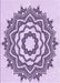 Machine Washable Transitional Orchid Purple Rug, wshpat1890pur