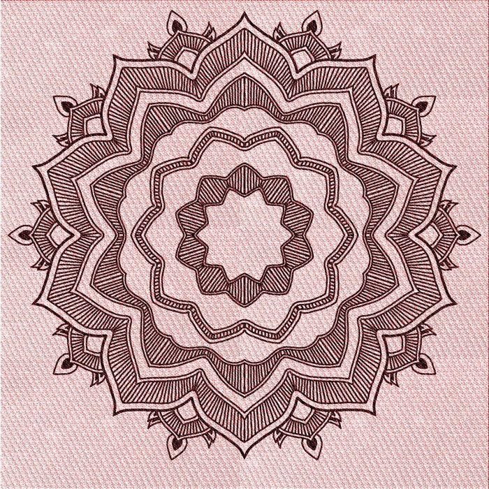 Round Machine Washable Transitional Light Rose Pink Rug, wshpat1890rd