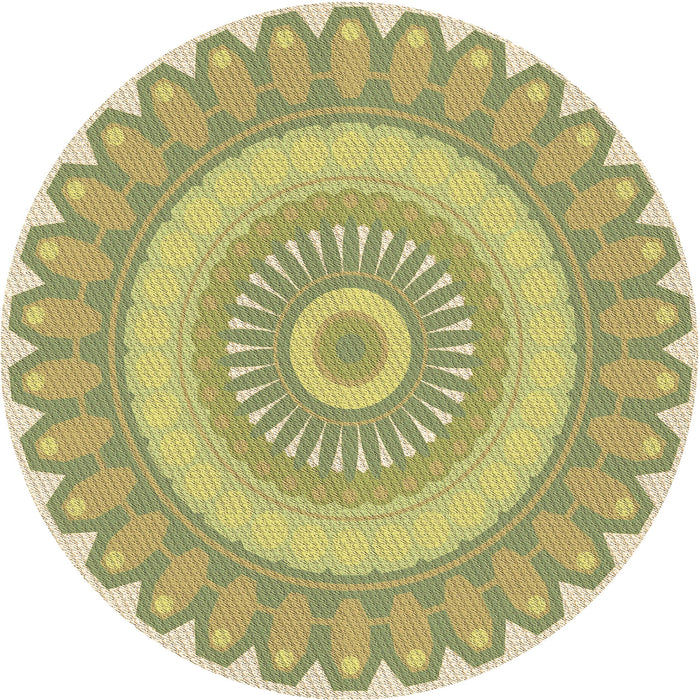 Square Patterned Brown Gold Rug, pat1891brn