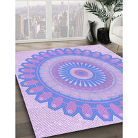 Patterned Purple Mimosa Purple Rug, pat1891pur