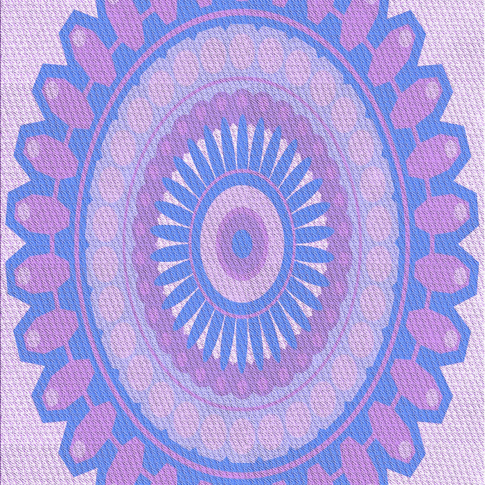 Patterned Purple Mimosa Purple Rug, pat1891pur