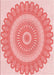 Patterned Pastel Pink Rug, pat1891rd