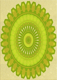 Machine Washable Transitional Pistachio Green Rug, wshpat1891yw