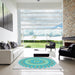 Square Machine Washable Transitional Blue Rug in a Living Room, wshpat1891