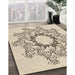 Machine Washable Transitional Moccasin Beige Rug in a Family Room, wshpat1892brn