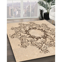 Patterned Bronze Brown Rug, pat1892org