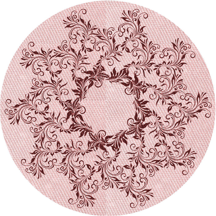 Square Patterned Red Rug, pat1892rd