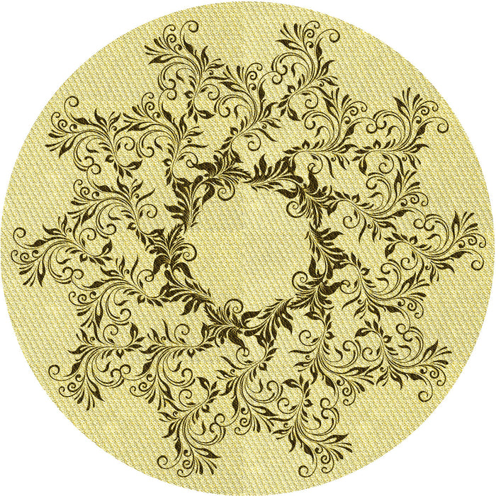 Square Machine Washable Transitional Caramel Brown Rug in a Living Room, wshpat1892yw