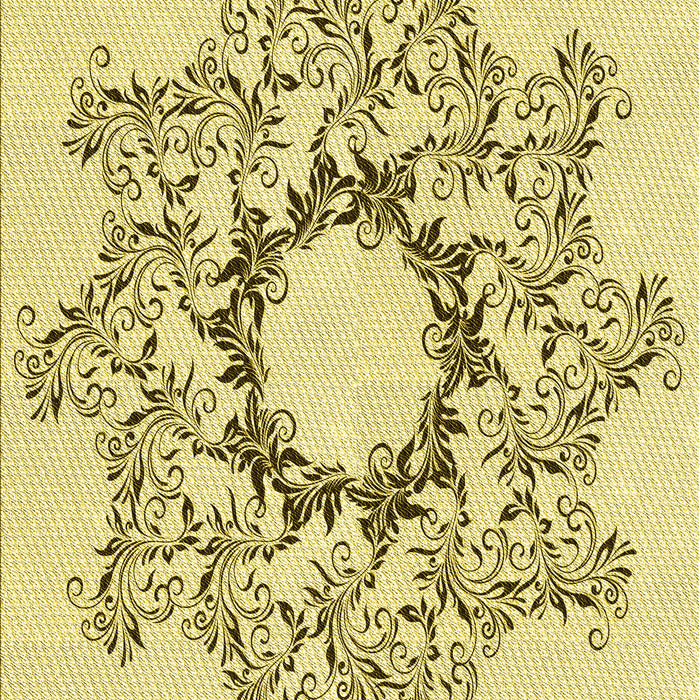 Patterned Caramel Brown Rug, pat1892yw