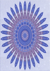 Machine Washable Transitional Periwinkle Purple Rug, wshpat1893blu