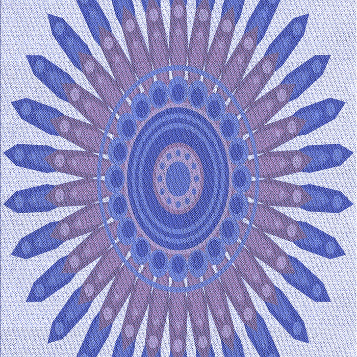 Machine Washable Transitional Periwinkle Purple Rug, wshpat1893blu