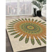 Machine Washable Transitional Light Brown Rug in a Family Room, wshpat1893brn