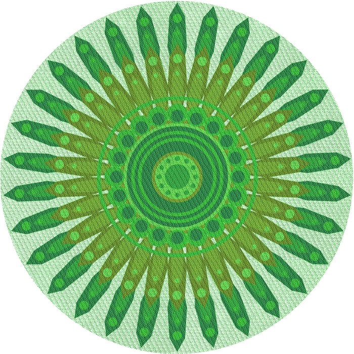 Square Patterned Jade Green Rug, pat1893grn