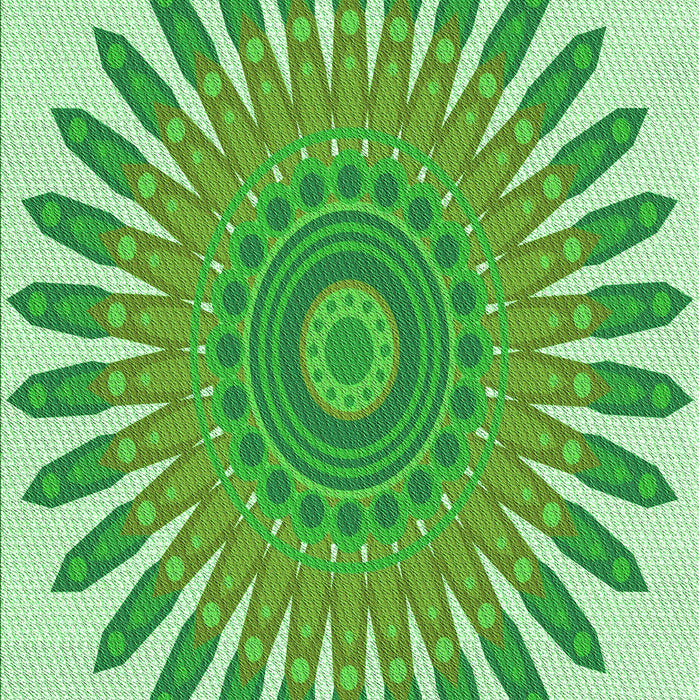 Patterned Jade Green Rug, pat1893grn