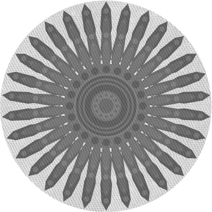 Square Patterned Gray Rug, pat1893gry