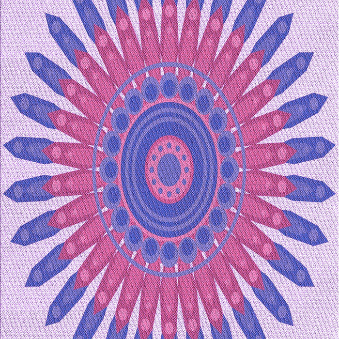Patterned Mauve Purple Rug, pat1893pur
