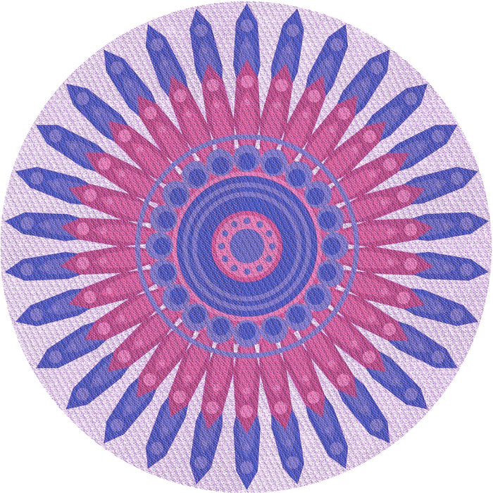 Square Patterned Mauve Purple Rug, pat1893pur