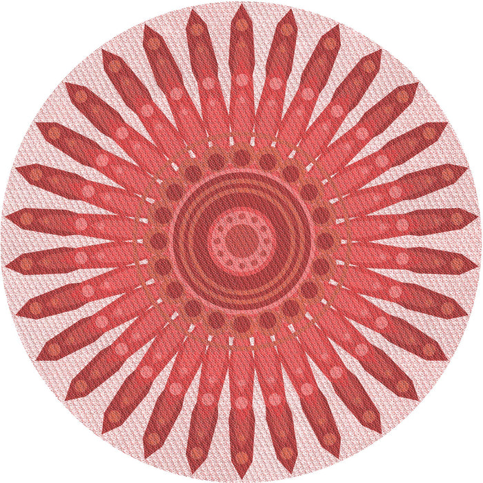 Square Machine Washable Transitional Pink Rug in a Living Room, wshpat1893rd