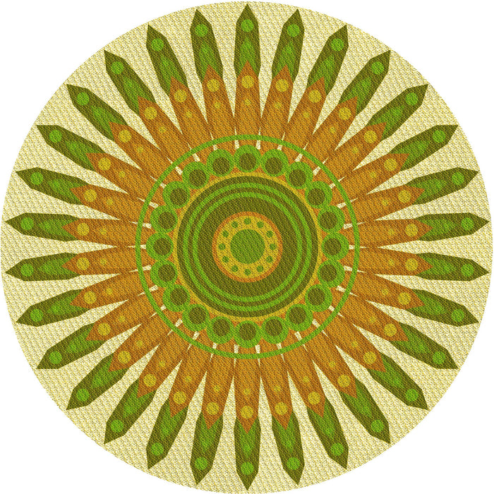 Square Machine Washable Transitional Dark Golden Brown Rug in a Living Room, wshpat1893yw