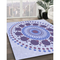 Patterned Blue Rug, pat1894blu