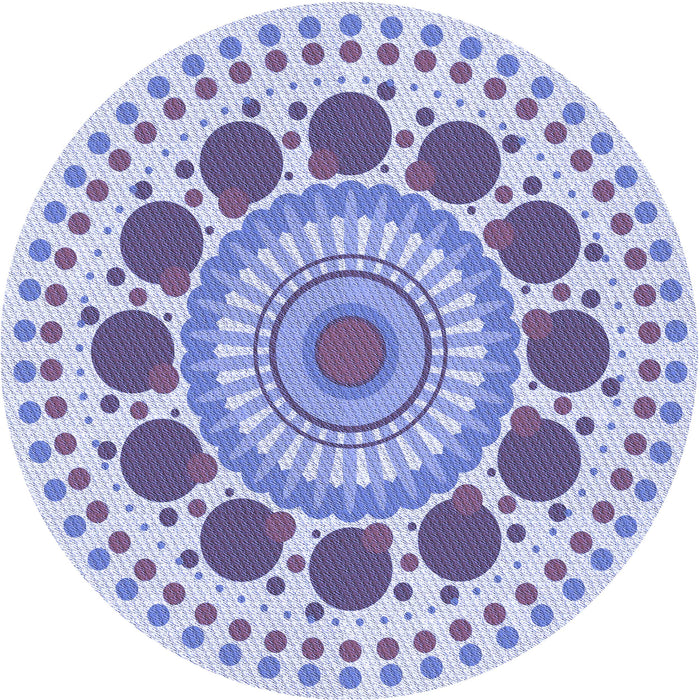 Square Patterned Blue Rug, pat1894blu