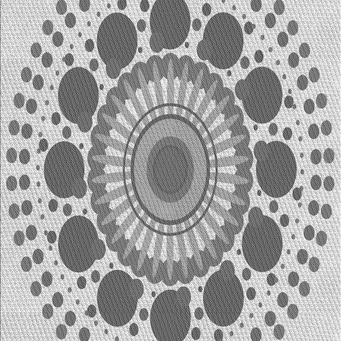 Machine Washable Transitional Gray Rug, wshpat1894gry