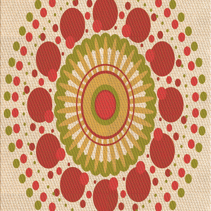 Patterned Khaki Gold Rug, pat1894org