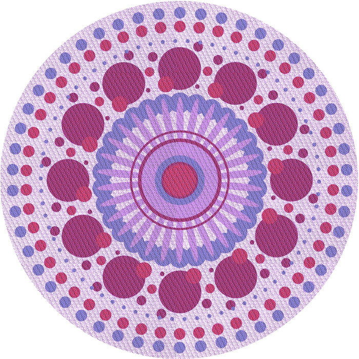 Square Patterned Blossom Pink Rug, pat1894pur