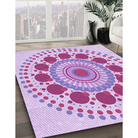 Patterned Blossom Pink Rug, pat1894pur