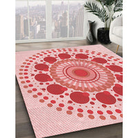 Patterned Pink Rug, pat1894rd