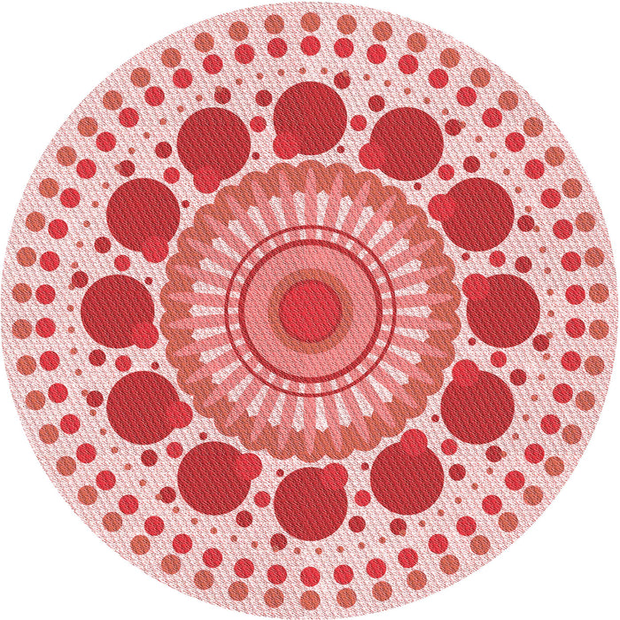 Square Machine Washable Transitional Pink Rug in a Living Room, wshpat1894rd